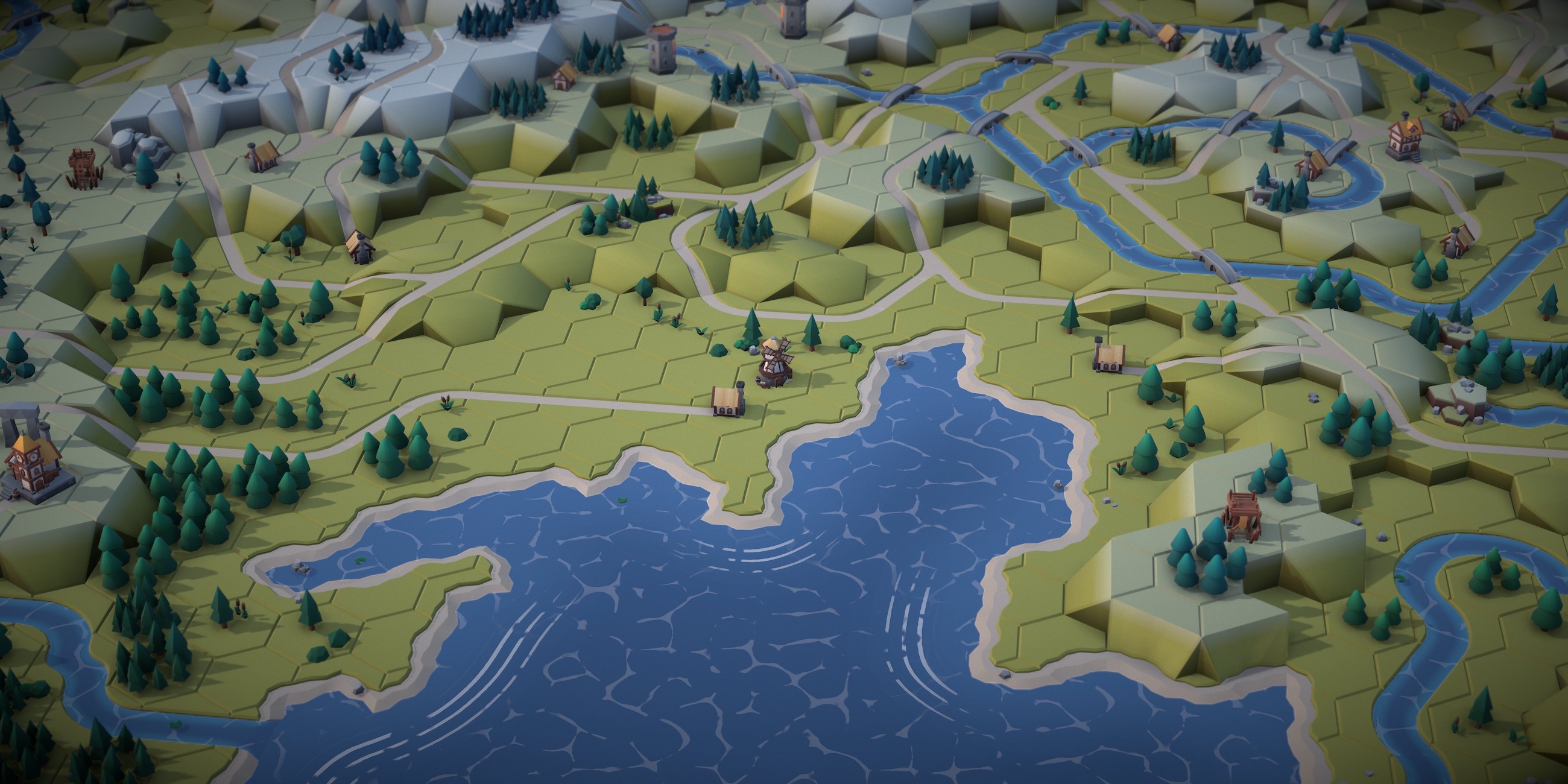 Completed map beauty shot